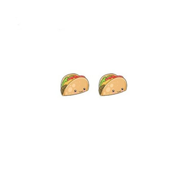 Jewelry - Fast Food Taco Handmade Earrings